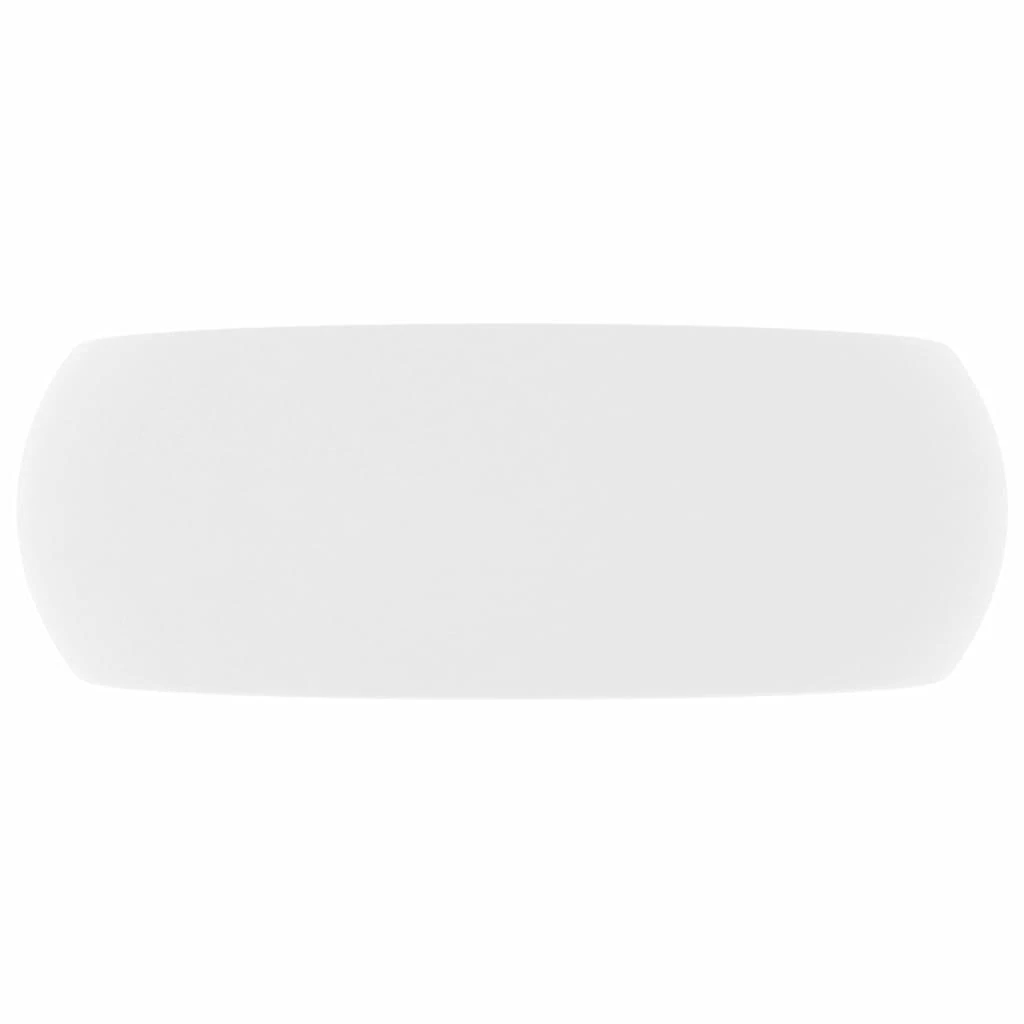 Prabangus praustuvas, matinis baltas, 40x15cm, keramika