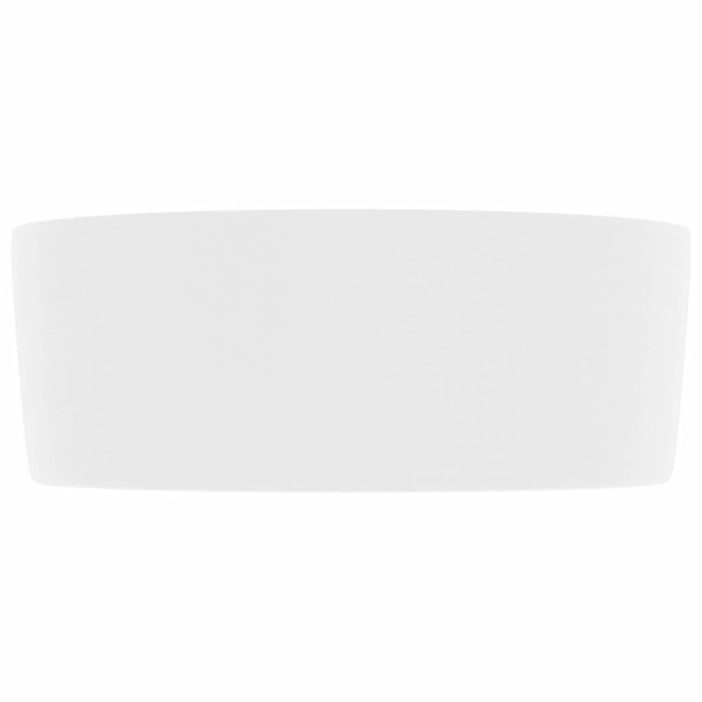 Prabangus praustuvas, matinis baltas, 40x15cm, keramika