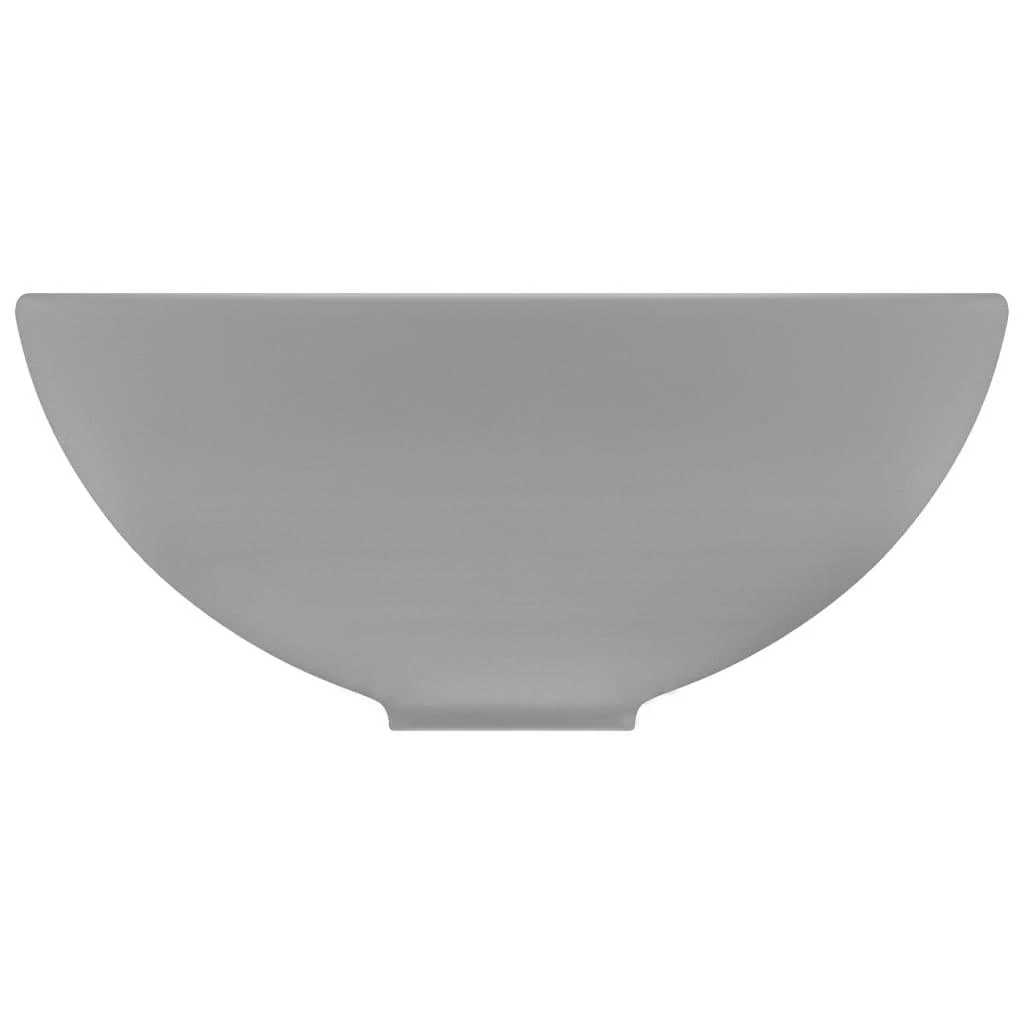 Prabangus praustuvas, matinis pilkas, 32,5x14cm, keramika