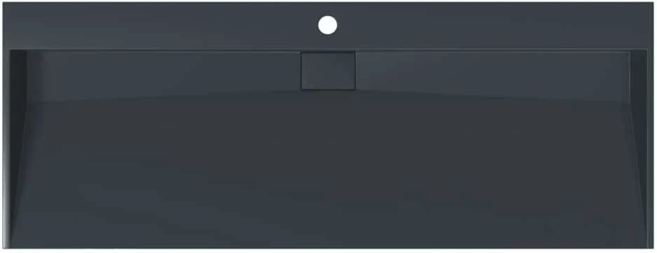 Praustuvas, 120x46x11cm, antracito, mišinys/marmuras
