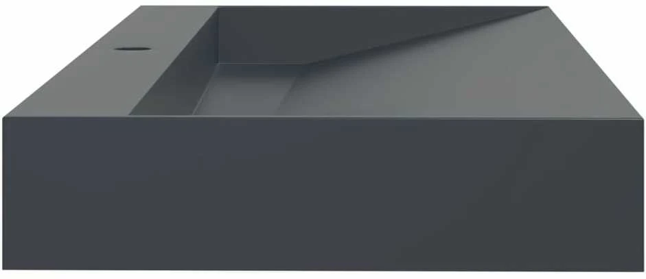 Praustuvas, 120x46x11cm, antracito, mišinys/marmuras