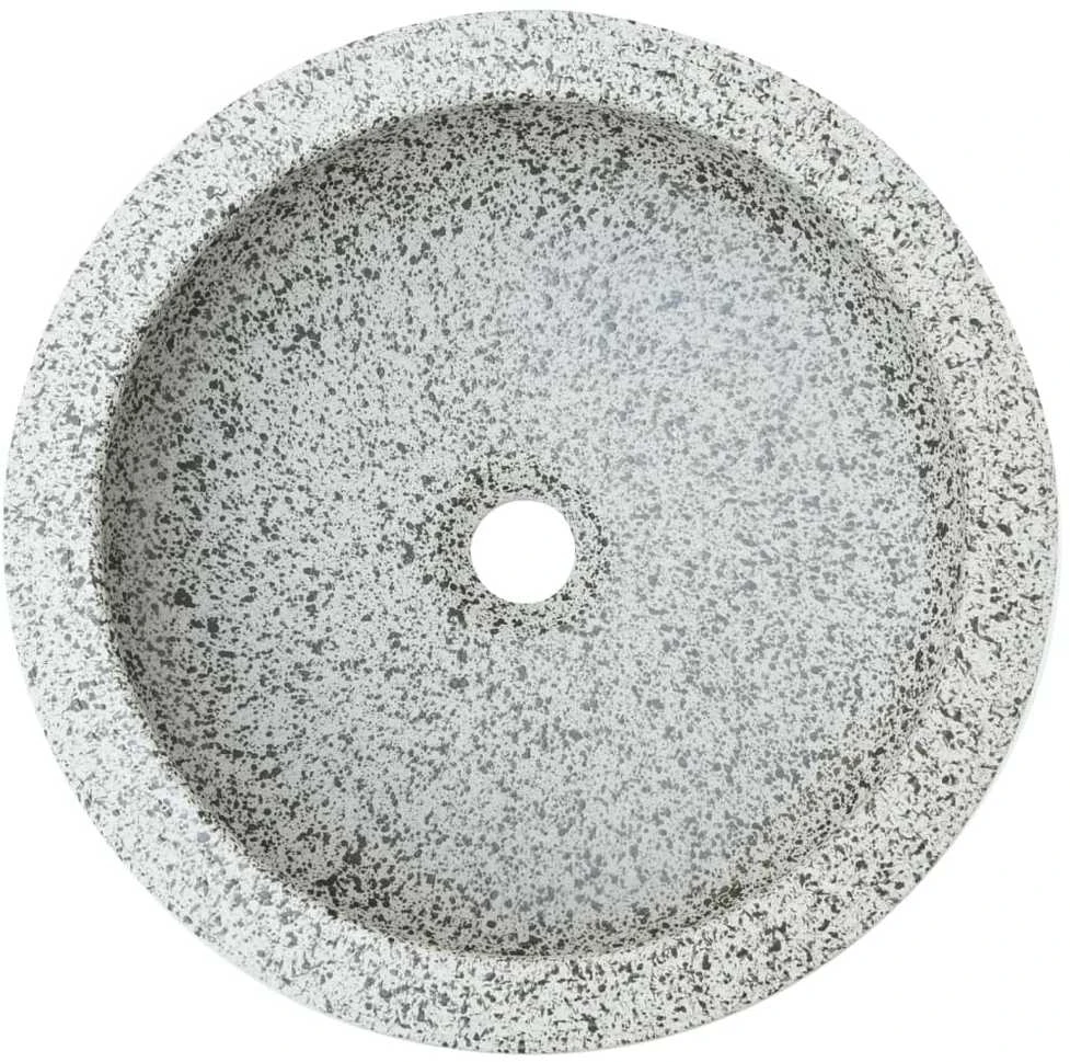 Praustuvas ant stalviršio, pilkas, 41x14cm, keramika, apskritas