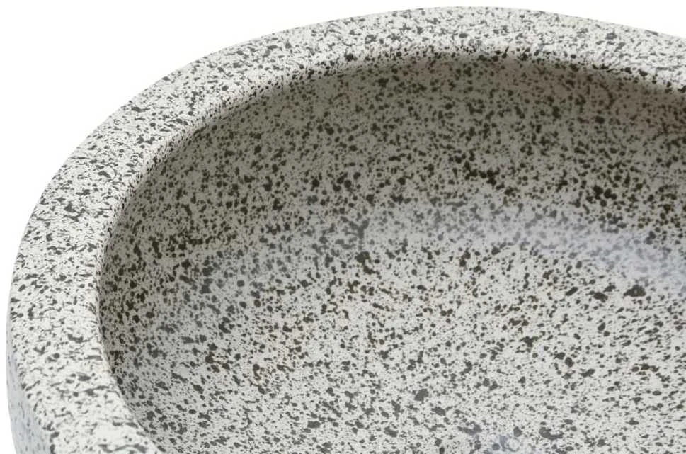 Praustuvas ant stalviršio, pilkas, 41x14cm, keramika, apskritas