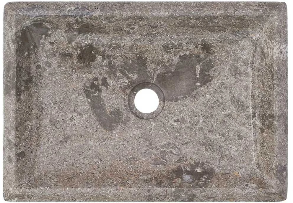 Praustuvas, pilkos spalvos, 50x35x10cm, marmuras