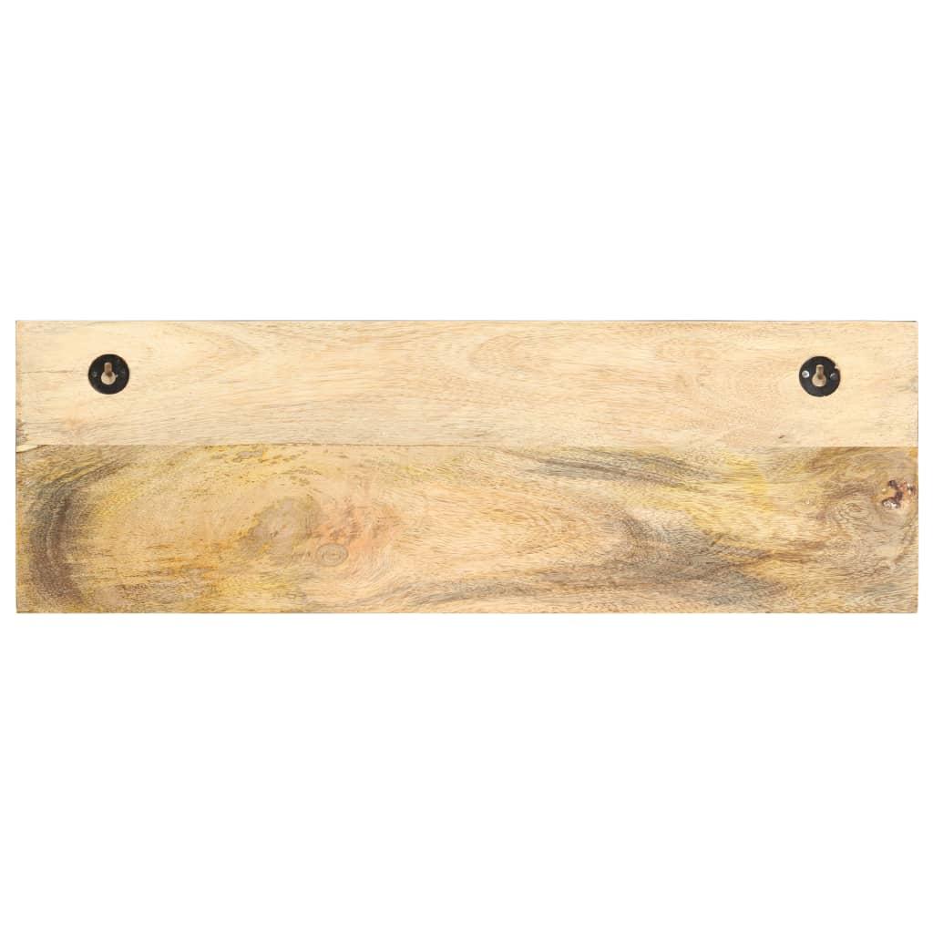 Prie sienos montuojama paltų kabykla, 60x15x20cm, mango mediena