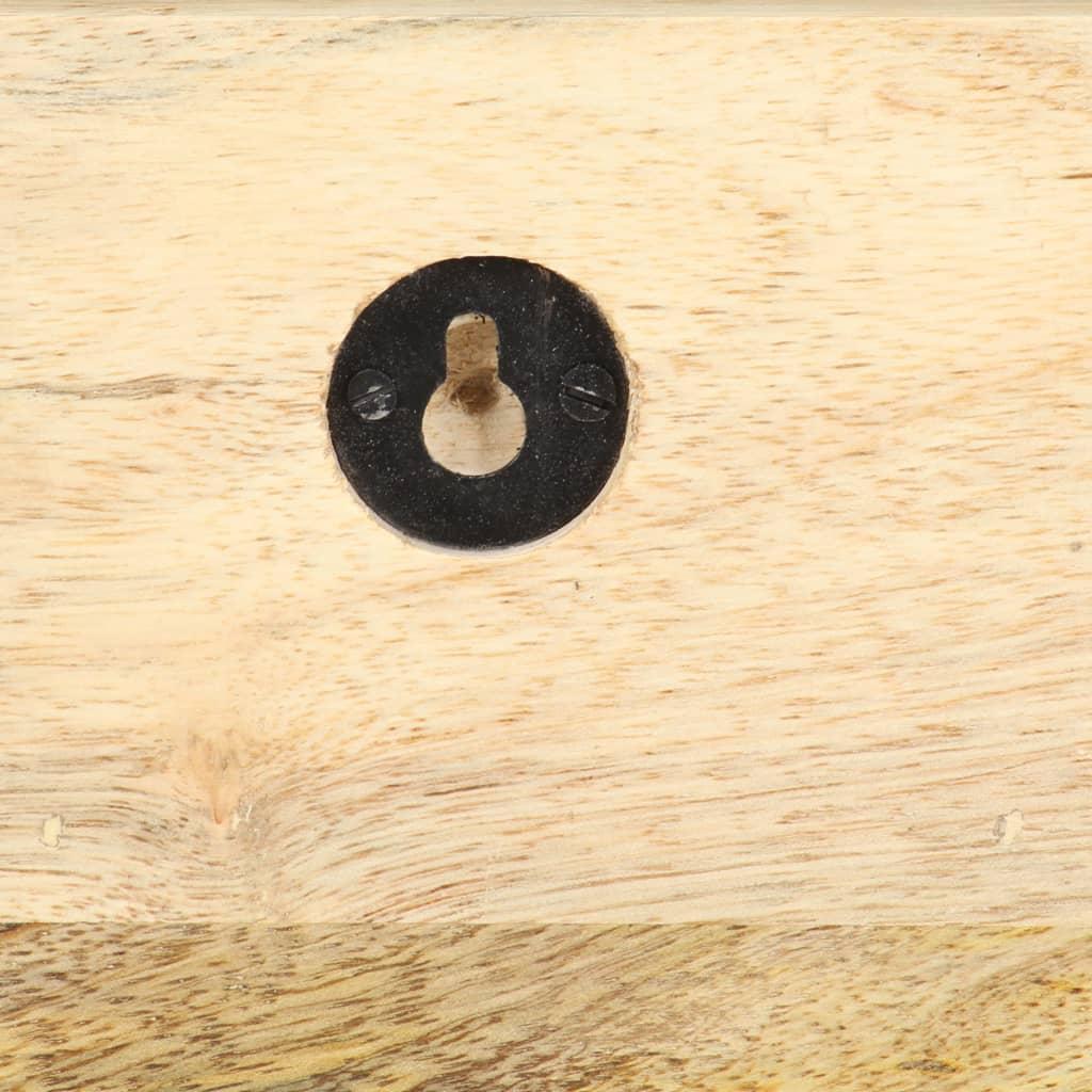 Prie sienos montuojama paltų kabykla, 60x15x20cm, mango mediena