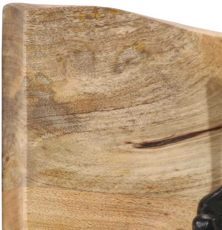 Prie sienos montuojama paltų kabykla su 4 kabliukais, mango