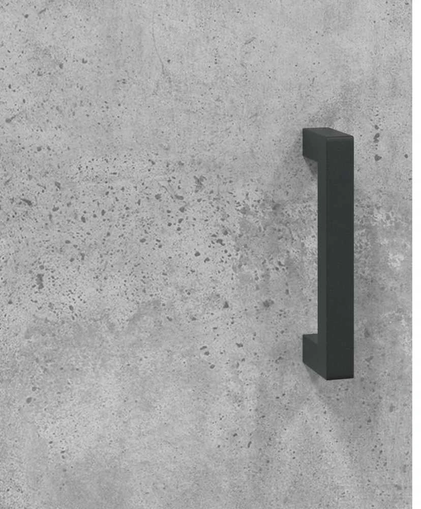 Prie sienos montuojama spintelė, betono pilka, 34,5x34x90cm