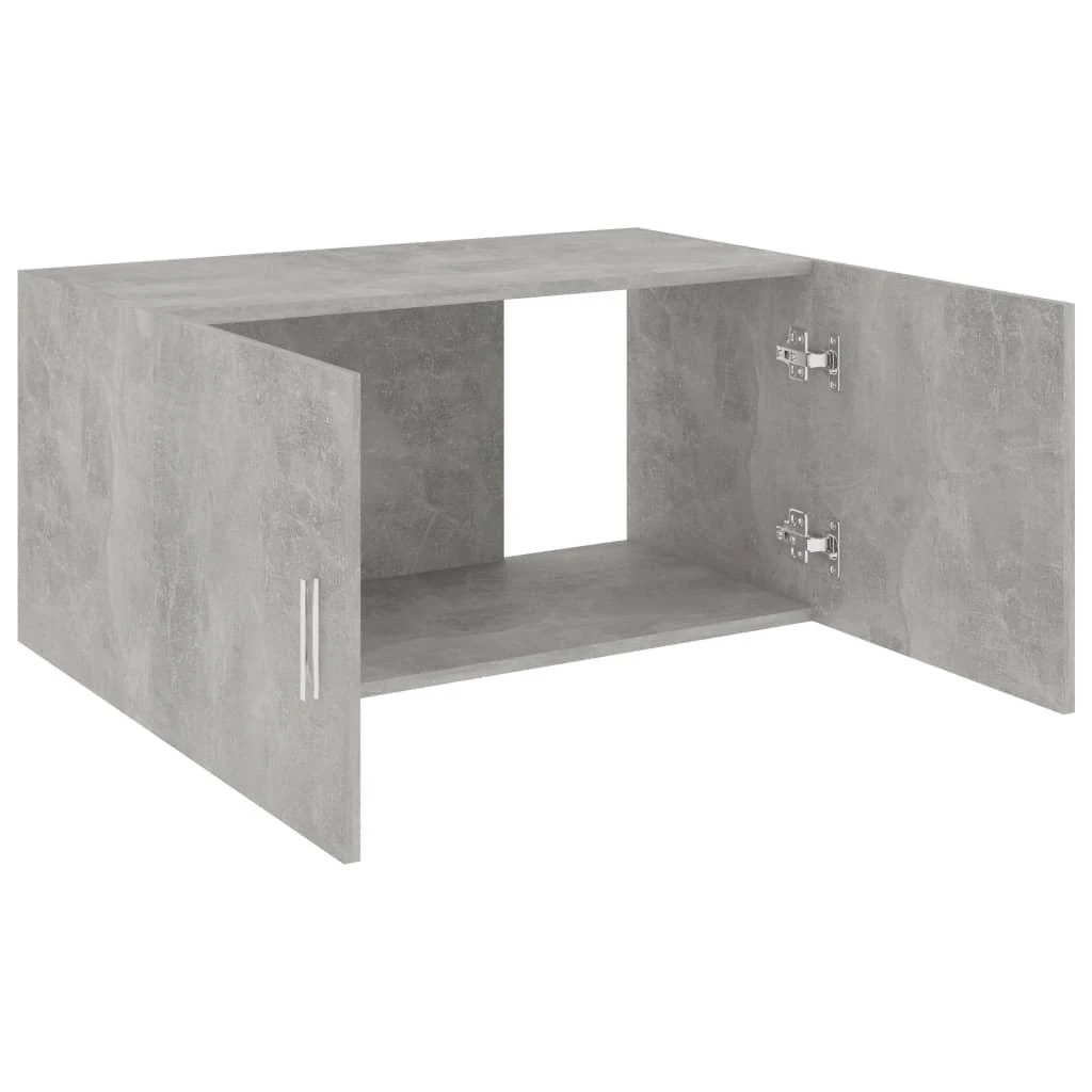 Prie sienos montuojama spintelė, betono, 80x39x40cm, mediena