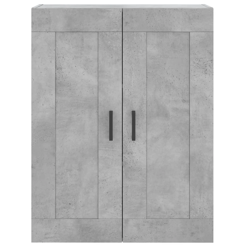 Prie sienos montuojama spintelė, betono, 69,5x34x90cm, mediena