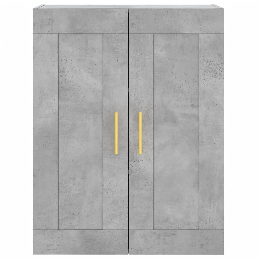 Prie sienos montuojama spintelė, betono, 69,5x34x90cm, mediena