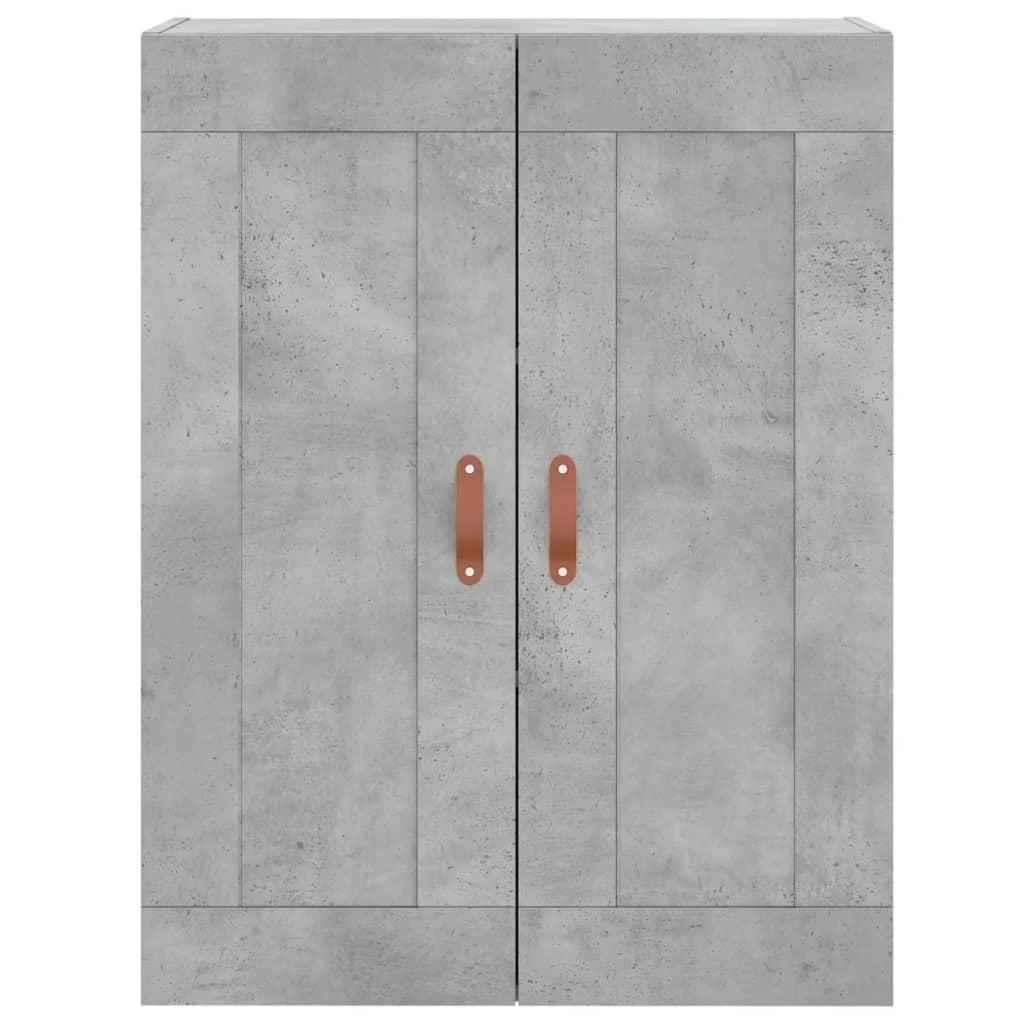 Prie sienos montuojama spintelė, betono, 69,5x34x90cm, mediena