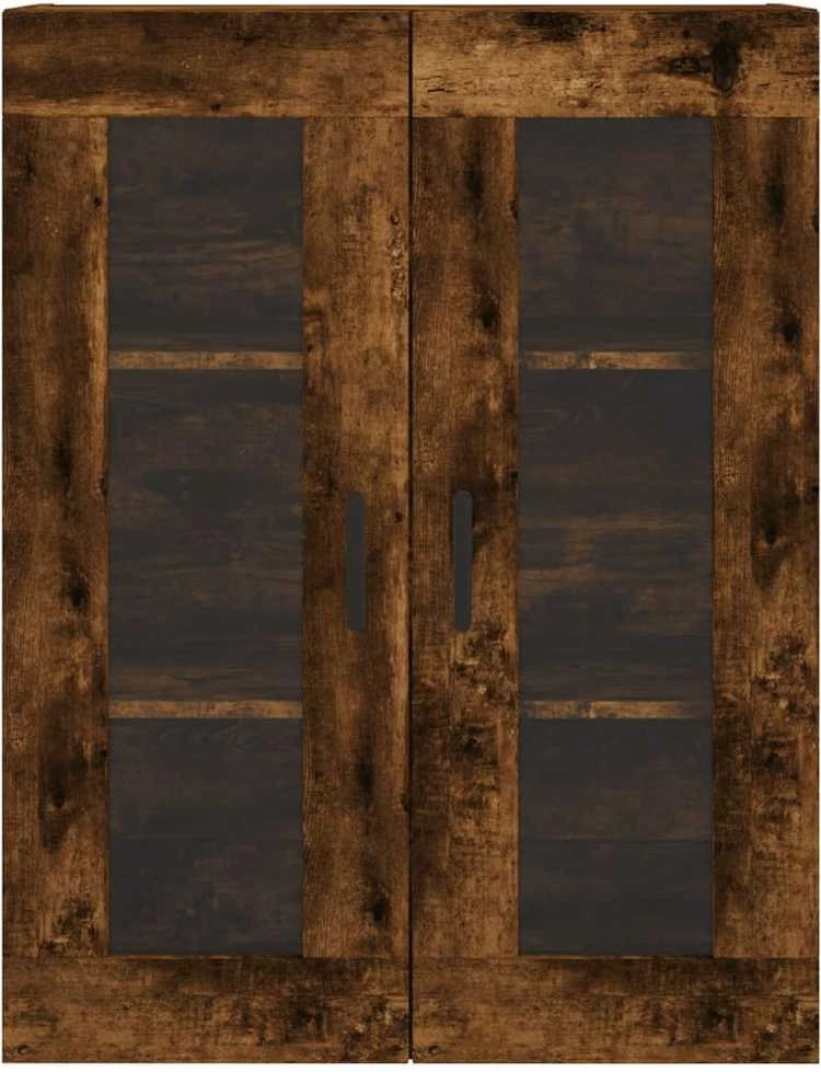 Prie sienos montuojama spintelė, dūminio ąžuolo, 69,5x34x90cm