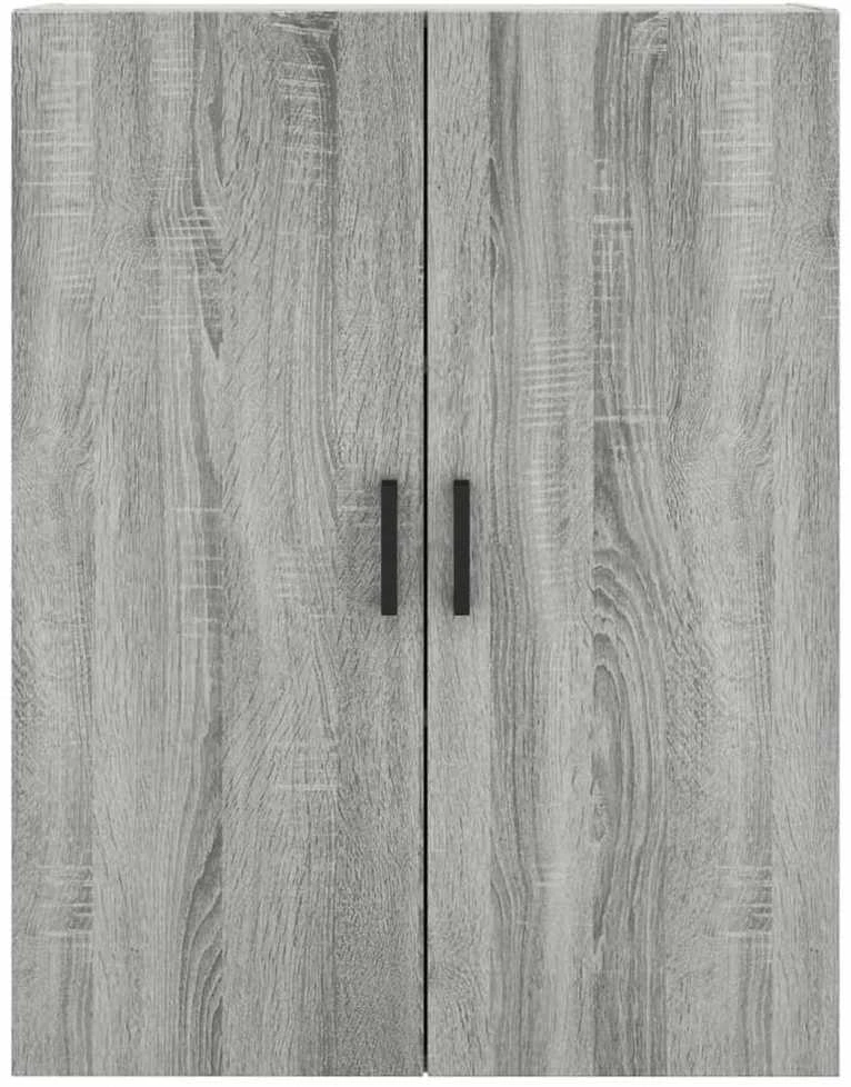 Prie sienos montuojamos spintelės, 2vnt., pilkos, 69,5x34x90cm