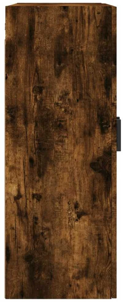 Prie sienos montuojamos spintelės, 2vnt., dūminės, 69,5x34x90cm