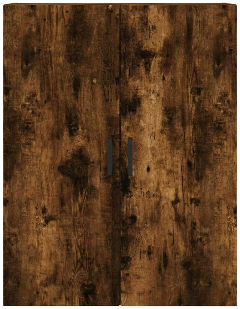 Prie sienos montuojamos spintelės, 2vnt., dūminės, 69,5x34x90cm