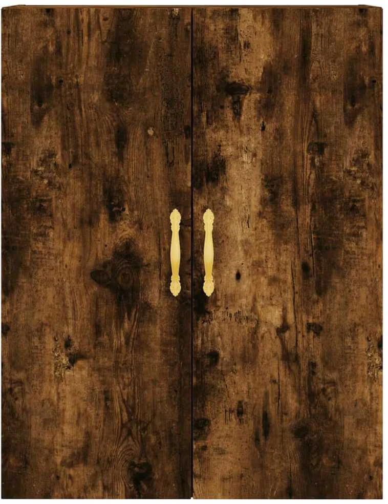 Prie sienos montuojamos spintelės, 2vnt., dūminės, 69,5x34x90cm