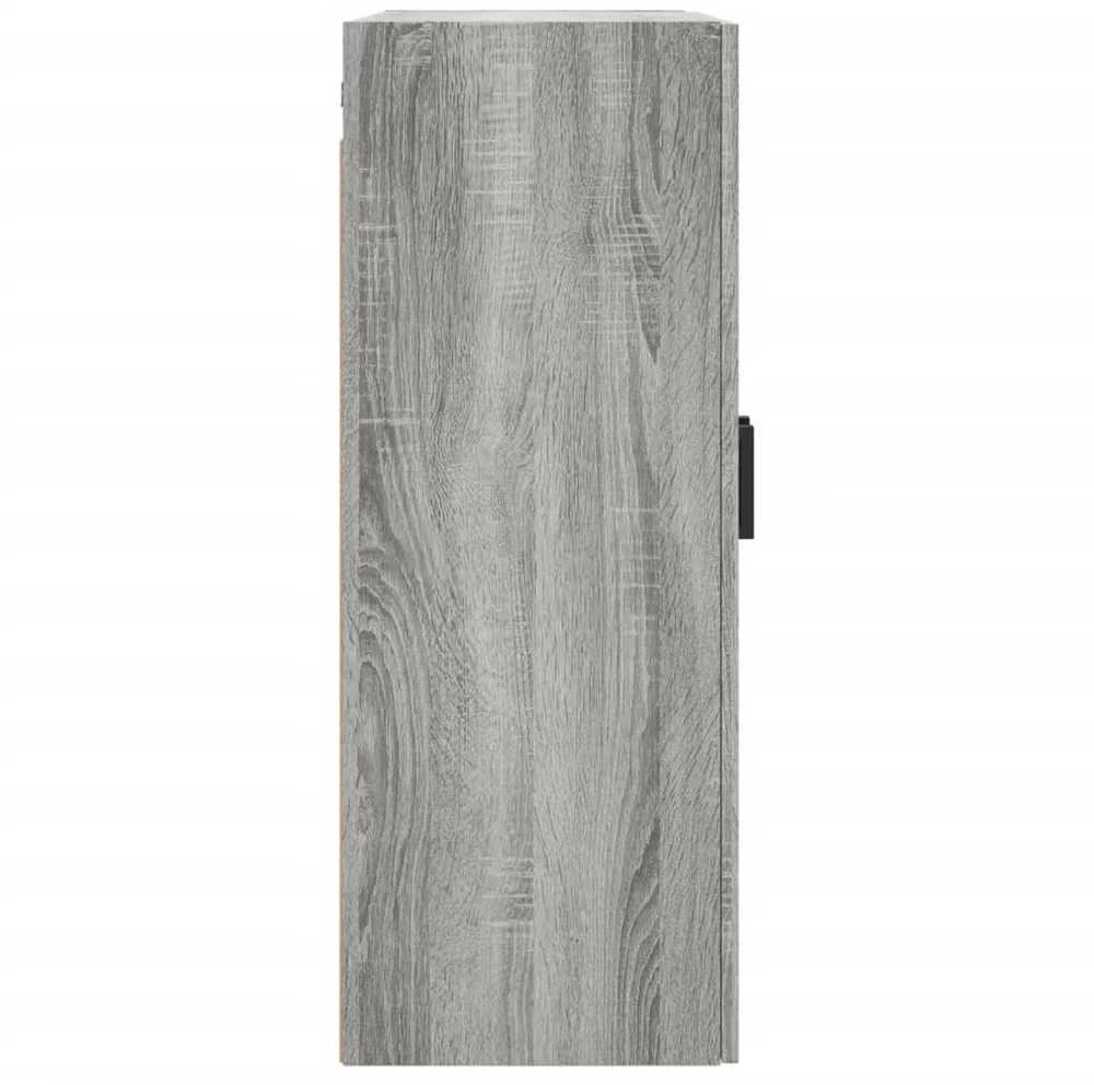 Prie sienos montuojamos spintelės, 2vnt., pilkos, 69,5x34x90cm