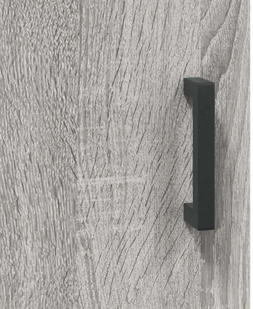 Prie sienos montuojamos spintelės, 2vnt., pilkos, 69,5x34x90cm