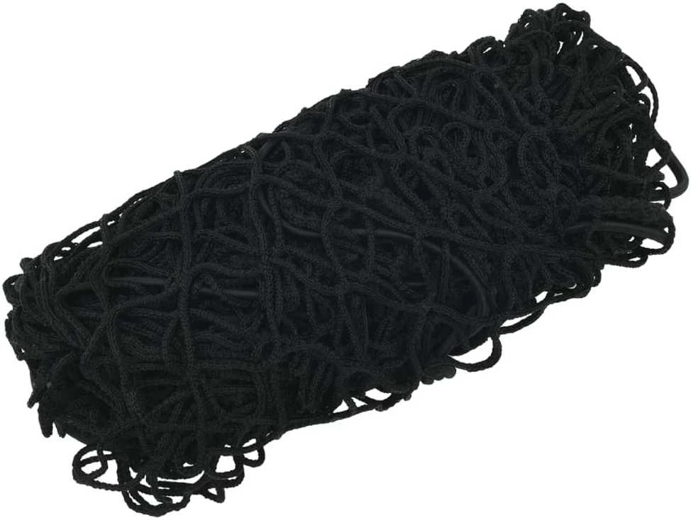 Priekabos tinklas su elastine virve, juodas, 4x2m, PP