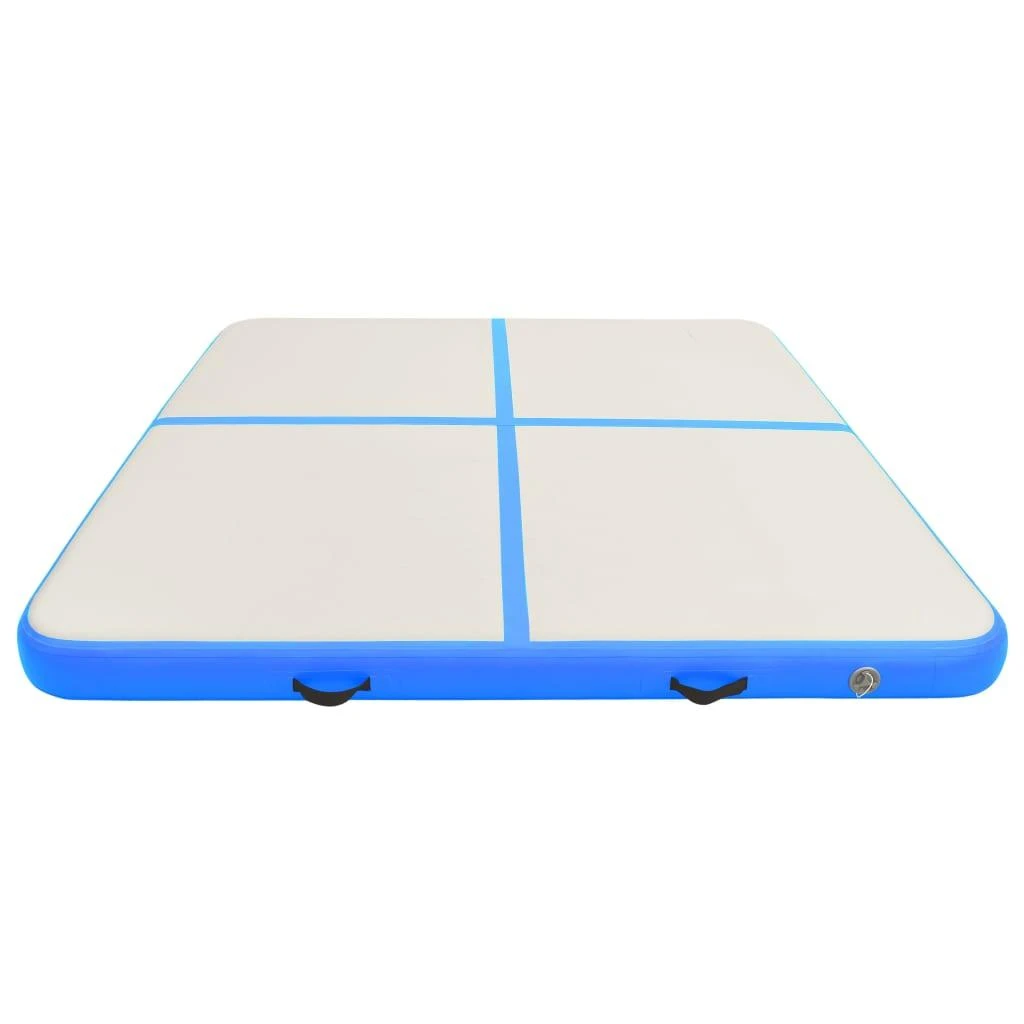 Pripučiamas gimnastikos kilimėlis, mėlynas, 200x200x15cm, PVC