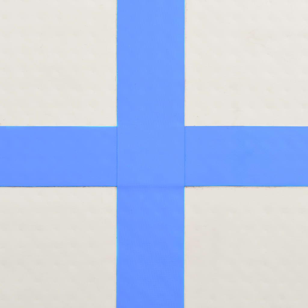 Pripučiamas gimnastikos kilimėlis, mėlynas, 200x200x20cm, PVC