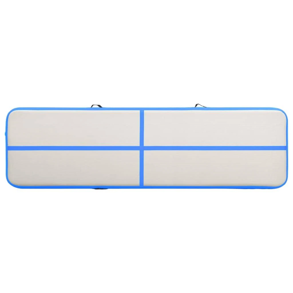 Pripučiamas gimnastikos kilimėlis, mėlynas, 600x100x20cm, PVC