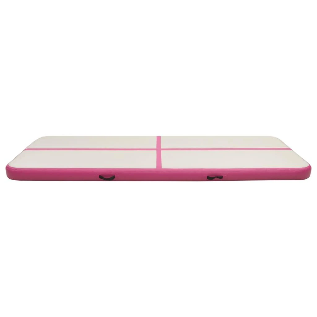 Pripučiamas gimnastikos kilimėlis, rožinis, 500x100x15cm, PVC