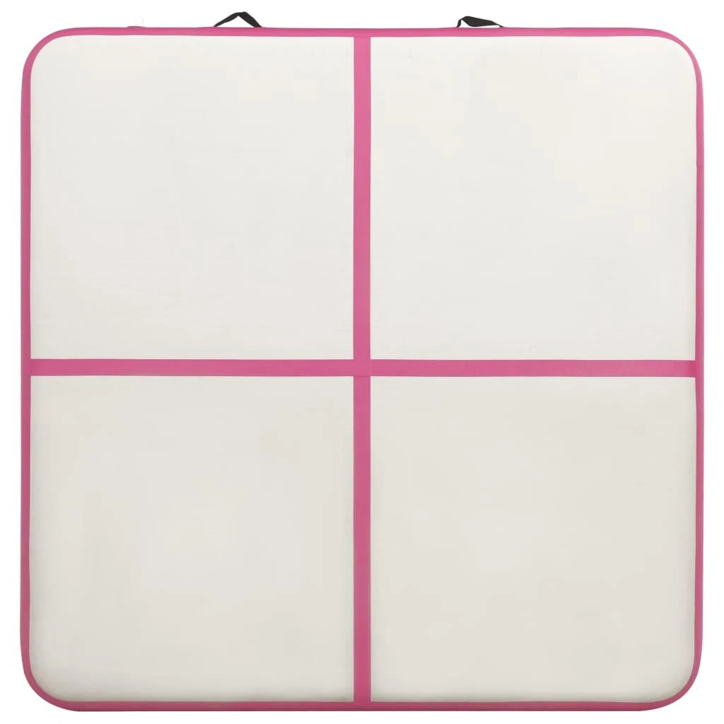 Pripučiamas gimnastikos kilimėlis, rožinis, 200x200x20cm, PVC