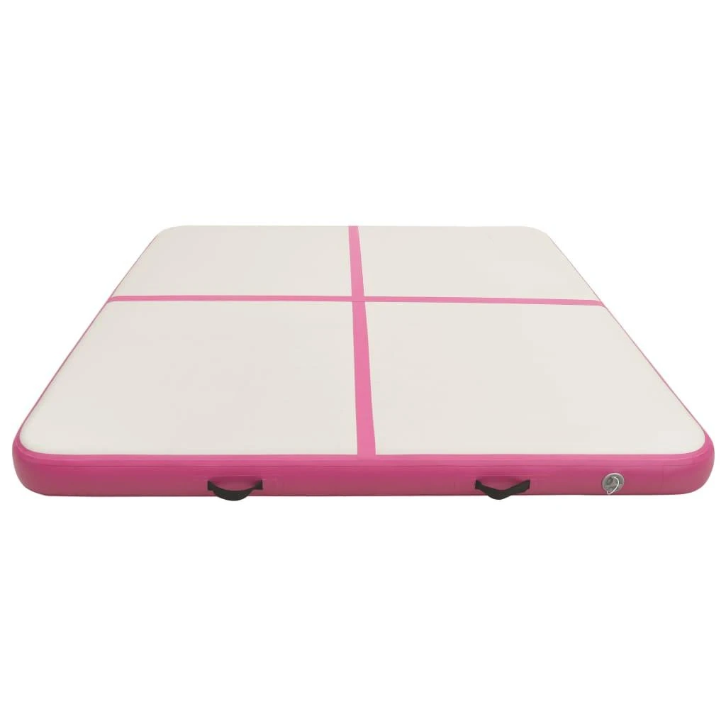 Pripučiamas gimnastikos kilimėlis, rožinis, 200x200x10cm, PVC
