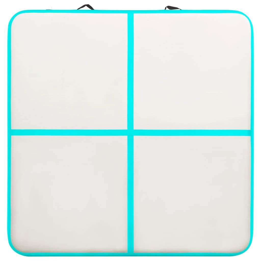 Pripučiamas gimnastikos kilimėlis, žalias, 200x200x20cm, PVC