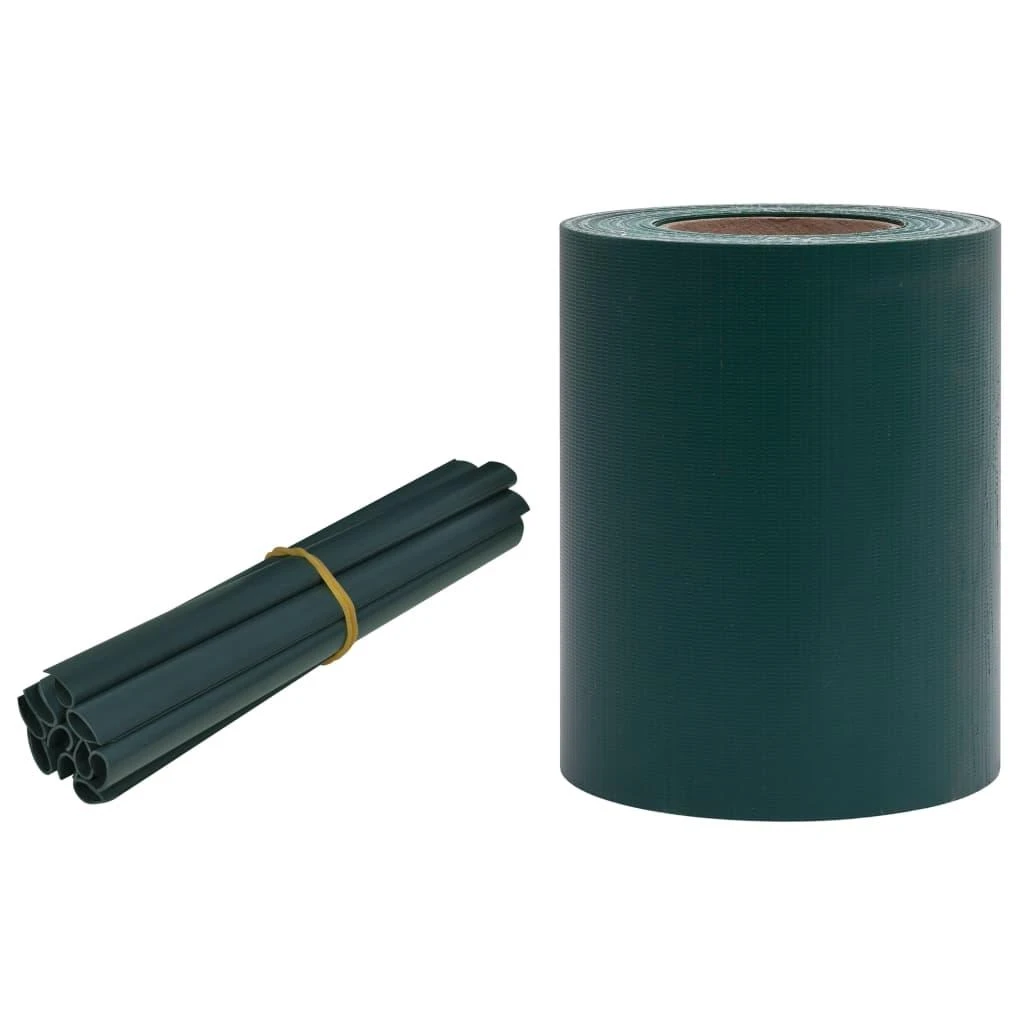 Privatumo suteikiančios pertvaros, 4vnt., žalios, 35x0,19m, PVC