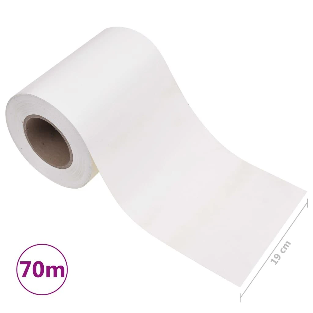 Privatumo suteikianti sodo pertvara, balta, 70x0,19m, PVC