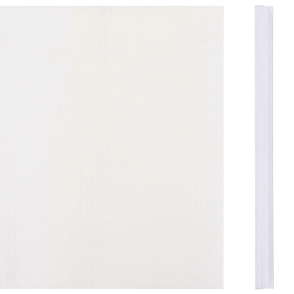 Privatumo suteikianti sodo pertvara, balta, 35x0,19m, PVC