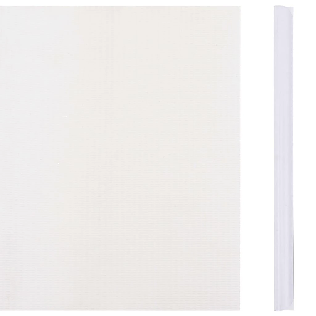 Privatumo suteikianti sodo pertvara, balta, 70x0,19m, PVC