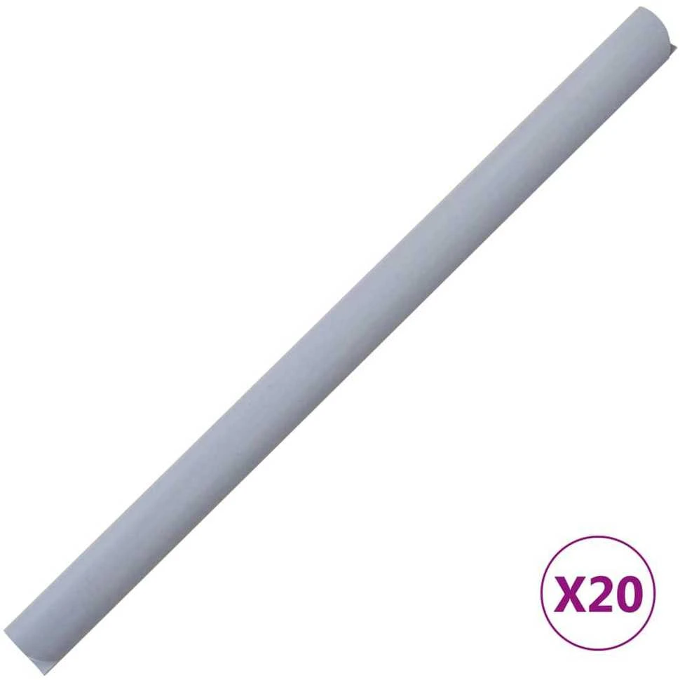 Privatumo suteikianti sodo pertvara, pilka, 35x0,19m, PVC