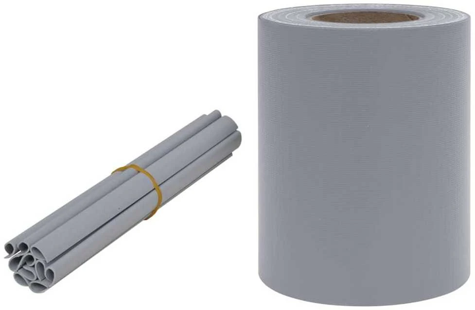 Privatumo suteikianti sodo pertvara, pilka, 35x0,19m, PVC