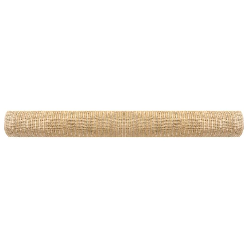 Privatumo suteikiantis tinklelis, smėlio, 1,2x10m, HDPE, 75g/m²