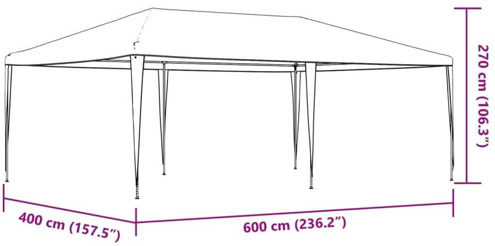 Profesionali proginė palapinė, antracito spalvos, 4x6m, 90g/m²