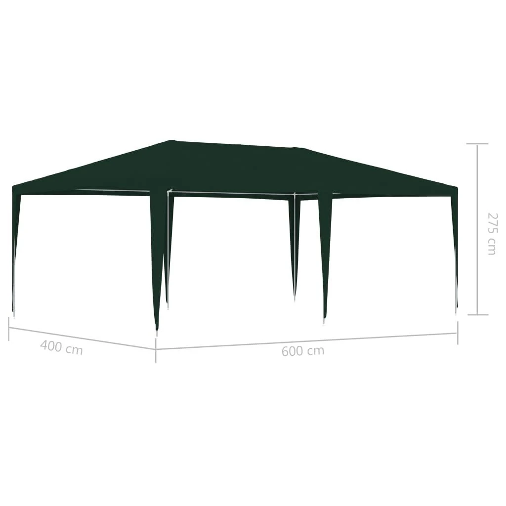 Profesionali proginė palapinė, žalios spalvos, 4x6m, 90g/m²
