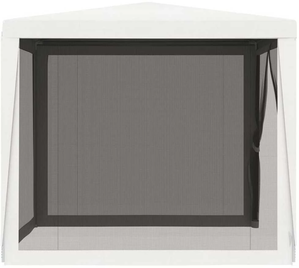 Proginė palapinė su 4 tinklinėmis sienomis, balta, 2,5x2,5m
