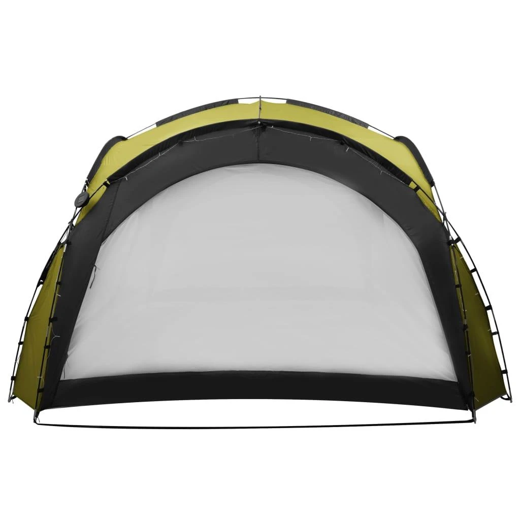 Proginė palapinė su LED ir 4 sienomis, žalia, 3,6x3,6x2,3m