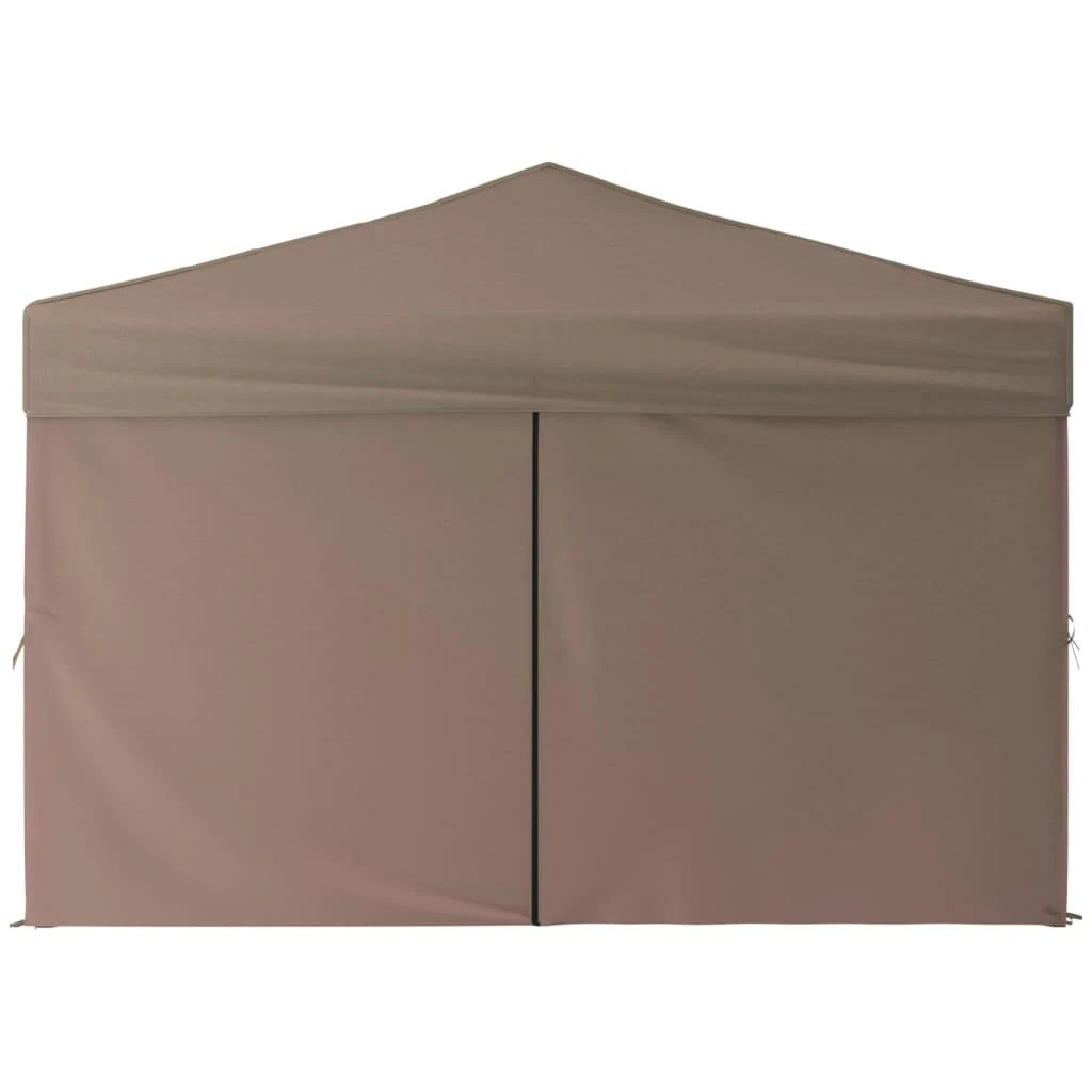 Proginė palapinė su šoninėmis sienomis, taupe, 3x3m