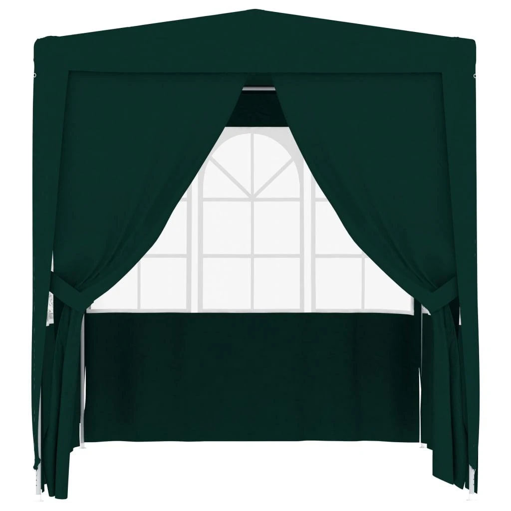 Proginė palapinė su šoninėmis sienomis, žalia, 2x2m, 90g/m²