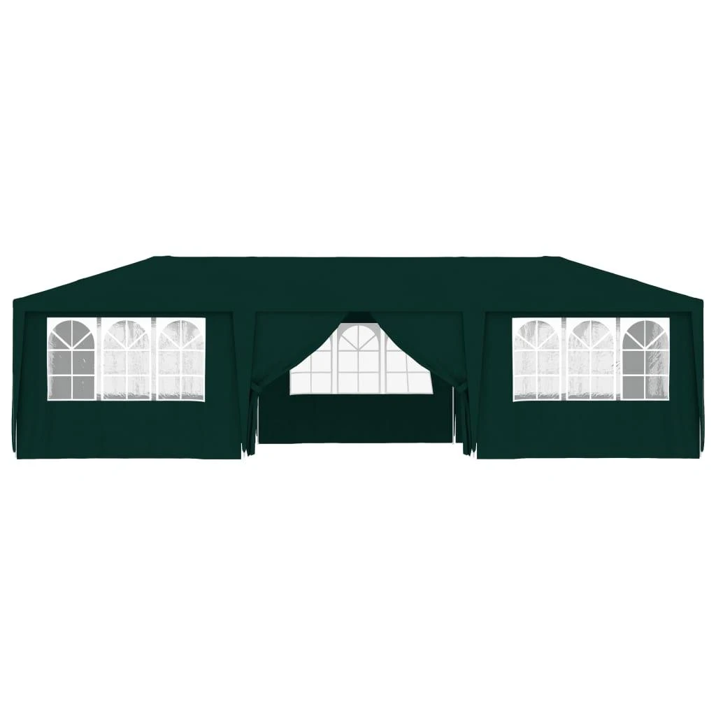 Proginė palapinė su šoninėmis sienomis, žalia, 4x9m, 90g/m²