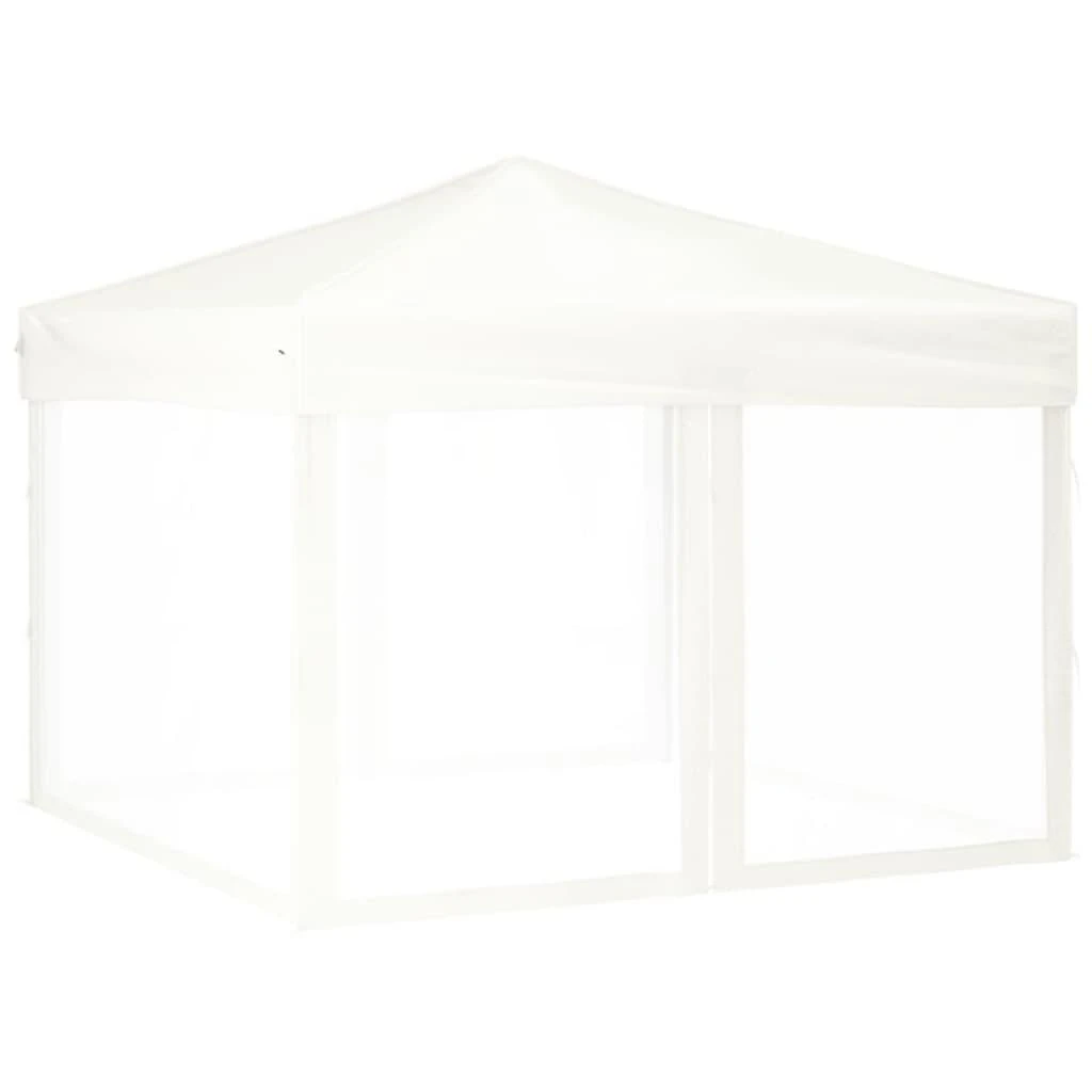 Proginė palapinė su šoninėmis sienomis, balta, 3x3m