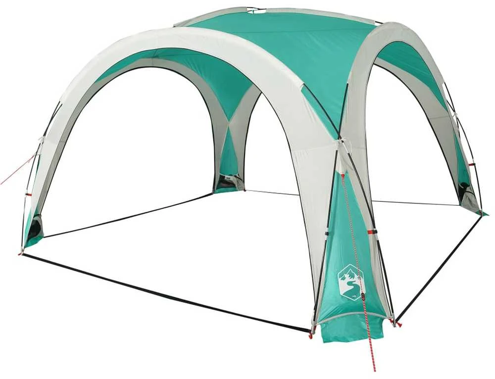 Proginė palapinė, žalios spalvos, 360x360x215cm, 185T Taffeta
