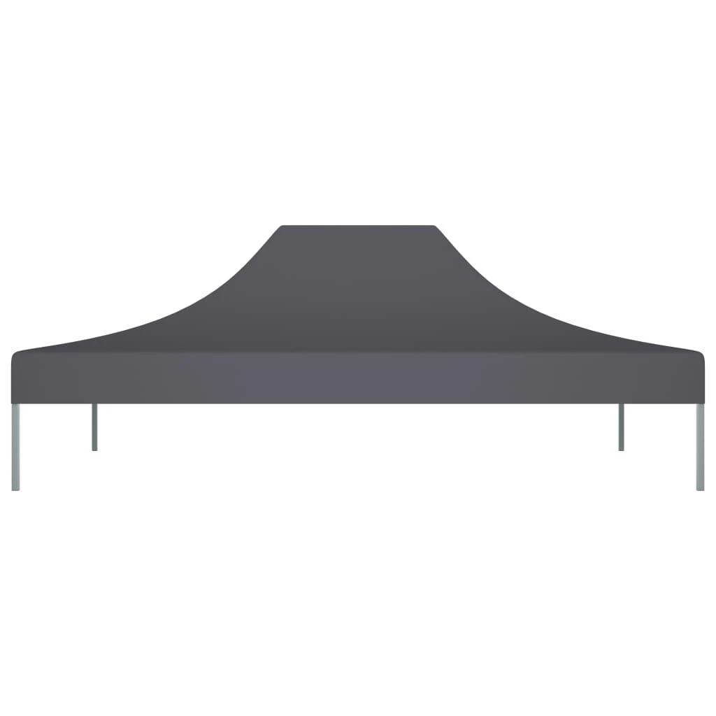 Proginės palapinės stogas, antracito spalvos, 4x3m, 270 g/m²