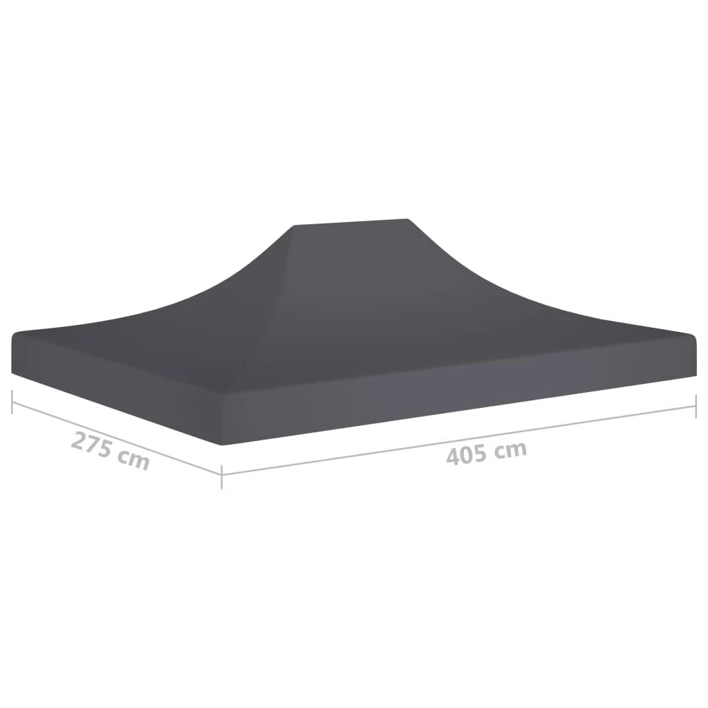 Proginės palapinės stogas, antracito spalvos, 4x3m, 270 g/m²