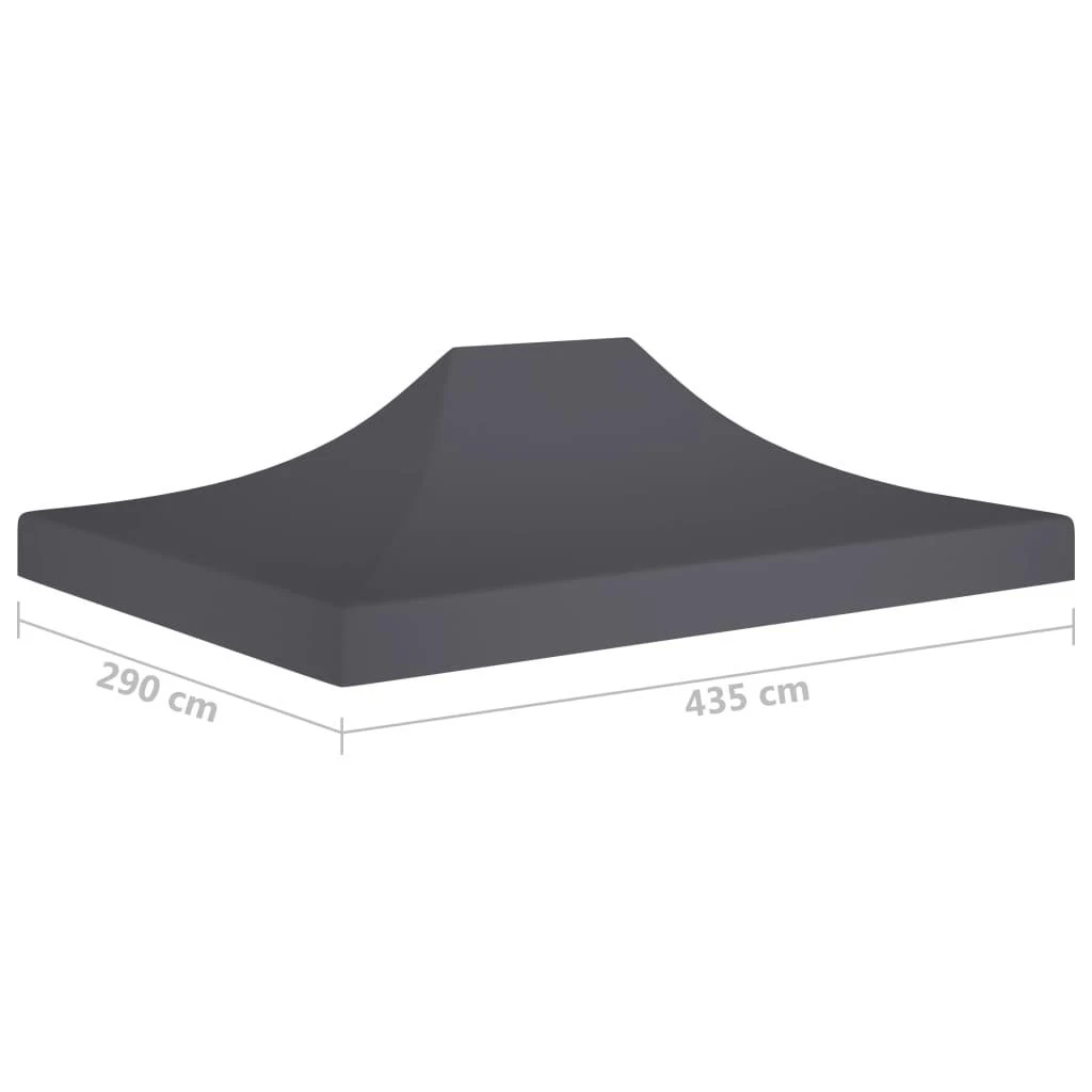 Proginės palapinės stogas, antracito spalvos, 4,5x3m, 270 g/m²